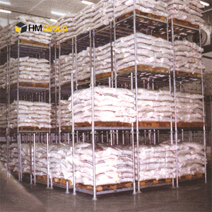 Palette métallique de palette de stapel détachable à chargement en acier empilable robuste avec pieds - Product Image 2