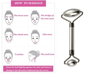 <span class=keywords><strong>Rullo</strong></span> di Ghiaccio in Metallo Solido per la Cura della Pelle del Viso e degli Occhi, Riduce il Gonfiore, Previene le Rughe, <span class=keywords><strong>Massaggiatore</strong></span> <span class=keywords><strong>Facciale</strong></span> in Acciaio Inossidabile - Product Image 4