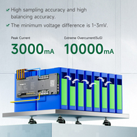 BMS LiFePO4 16S 48V 200A con WiFi y Balance Activo Inteligente para Paquetes de Baterías de Iones de Litio 24V 36V 60V 72V, Inversor y Almacenamiento de Energía