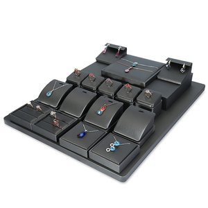 Exhibidores de Joyería Personalizados DIGU, Exhibidores de Aretes, Anillos y Collares, Exhibidores de Joyería de Cuero PU con Ventana, Bandeja de Joyería de Lujo, Juego de Exhibidores de Joyería - Product Image 4