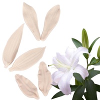 Moule à Fondant en silicone, pâte à gomme naturelle de lys en forme de fleur, sandwichs