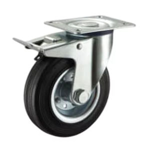 Rueda Giratoria de Acero de Calidad Superior a Precio Competitivo, Freno Giratorio de Uso Industrial en Oferta, Hecha de Goma + Acero - Product Image 2