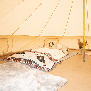 Luxe 2024 nouveau Design coton 4 saisons Camping <span class=keywords><strong>yourte</strong></span> tente glamping extérieur famille toile cloche tente <span class=keywords><strong>à</strong></span> <span class=keywords><strong>vendre</strong></span> - Product Image 5