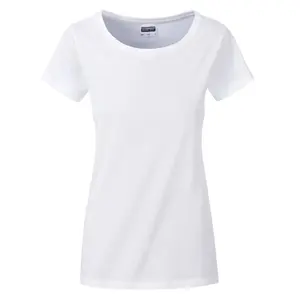 Camiseta Básica Orgánica para Mujer, Mercancía Sostenible - Product Image 4