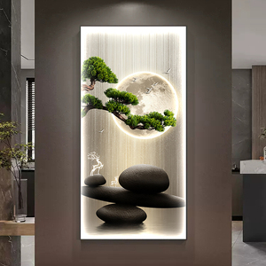 <span class=keywords><strong>Quadri</strong></span> <span class=keywords><strong>Moderni</strong></span> <span class=keywords><strong>in</strong></span> <span class=keywords><strong>Vetro</strong></span> con Cornice Personalizzata, Paesaggio Astratto Dorato di Lusso, Arte <span class=keywords><strong>in</strong></span> Cristallo e Porcellana con Illuminazione LED - Product Image 5