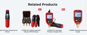 UNI-T UT336V Vacuometro Digitale Wireless ad Alta Precisione con Unità in Micron, MBar, Pa, KPa, HPa, MTorr, Torr, MmHg, InHg, InH2o, <span class=keywords><strong>Psia</strong></span> - Product Image 6