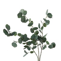 Grensoverschrijdende simulatie zijdeachtige eucalyptusblad dubbelzijdige 80cm DIY decoratie bloemstuk eucalyptus