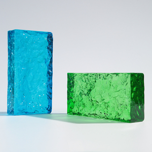 ADL Factory Farb kristallglas Ziegel block mit Muster Hot-Melt Solid Painted Printing Glas Ziegel muster für Wandfliesen - Product Image 3