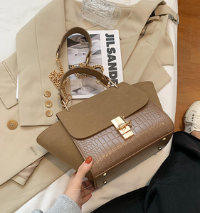 Casual shoulder crossbody bag with button closure, durable and portable, new elegant <b>handbag</b> tote bag - Product Image 4