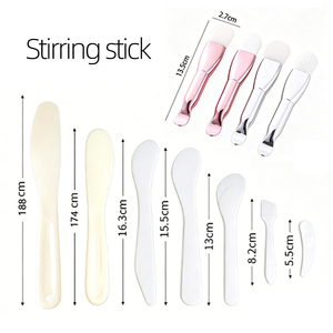 Ensemble d'outils pour masque portable avec pinceau en silicone pour masque facial - Ensemble de 4 bols pour mélanger les masques DIY pour les voyages et les soins de la peau - Product Image 6