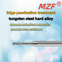 Fraise à rainurer profonde en carbure de tungstène 55HRC, 3 dents, 35° d'hélice, AlTiN, pour aluminium, anti-encastrement, à long cou