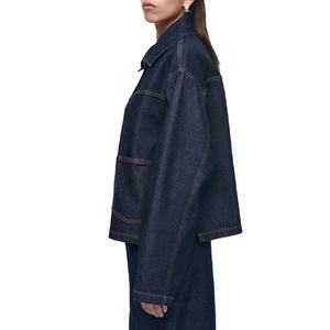 Chaqueta Vaquera Casual de Moda, Nueva Llegada, con Logotipo Personalizado, Chaqueta Vaquera Azul de Alta Calidad para Hombre - Product Image 2