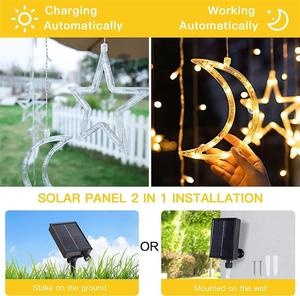 Guirlandes lumineuses de Noël à bulles 124 LED solaires, décorations extérieures étanches IP65, féeriques, 220V - Product Image 5