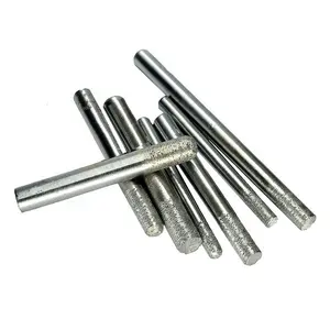CNC-Herramientas de tallado de diamante sinterizadas resistentes al desgaste, enrutador de grabado de diamante de fondo plano, brocas para granito de piedra