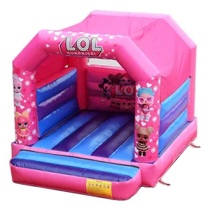 LOL bouncy castle pink girls surprise commercial bounce house for sale