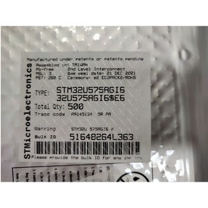 Stm32u575agi6 stm32u <span class=keywords><strong>ST</strong></span> 32-bit 160MHz lõi vi điều khiển <span class=keywords><strong>IC</strong></span> chip 169-ufbga mạch tích hợp linh kiện điện tử - Product Image 1
