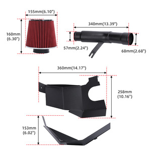 Système d'admission d'air froid pour Honda Civic 10ème génération 1.5L I4 Turbo 2016-2021, filtre rouge, amélioration des performances - Product Image 2