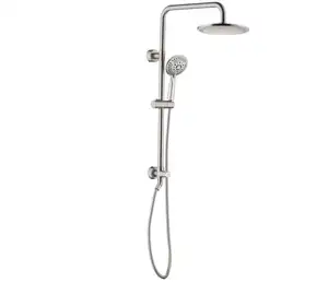 Hot Sale Rain Shower heads system including rainfall shower head and handheld shower head with height adjustable holder