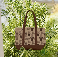 Sac en toile mini léger grande capacité à motifs de quilting hawaïens, imprimé à la demande, couleur personnalisée, idéal comme cadeau
