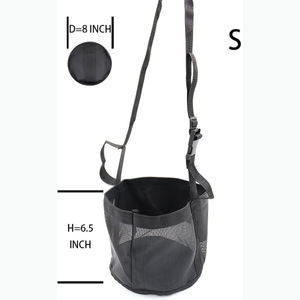 Échantillon gratuit Sac à nourriture pour cheval en maille de nylon Sac à nourriture pour grain avec sangle réglable Violet Moyen - Product Image 2