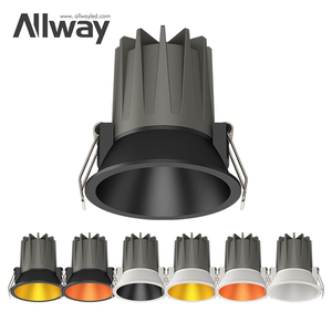 ALLWAY Guter Preis Decke Einbau Blends chutz Indoor Hotel Projekt 3w <span class=keywords><strong>5w</strong></span> 9w 15w <span class=keywords><strong>LED</strong></span>-Scheinwerfer