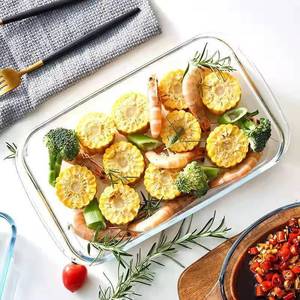 Plateau de cuisson domestique <span class=keywords><strong>en</strong></span> <span class=keywords><strong>verre</strong></span> résistant à la chaleur Four à micro-ondes Navire de chauffage spécialisé <span class=keywords><strong>Plat</strong></span> <span class=keywords><strong>rectangulaire</strong></span> à haute teneur <span class=keywords><strong>en</strong></span> borosilicate - Product Image 4