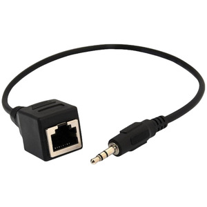 3.5mm Male To Rj45 Female <b>Adapter</b> Cable Audio To Ethernet Connector For Ktv Touch Screen - Product Image 1