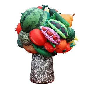 2024 Bingo Opblaasbare Custom Grote Vruchten Ballon Reclame Decoratieve Gigantische Opblaasbare Fruitboom