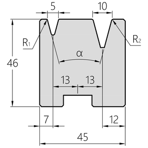 OIVACO Industrial Press Brake Tooling, Durable <strong>Bending</strong> Dies Compatible with Amada/<strong>Trumpf</strong> - Product Image 4