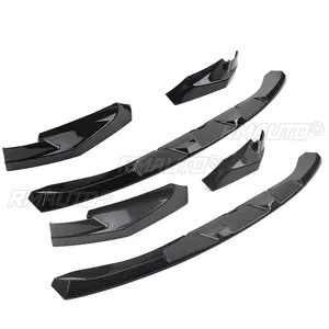For 2021-2023 BMW G80 M3 G82 G83 M4 <b>Car</b> Front Bumper Lip Splitter <b>Diffuser</b> Spoiler Fender Carbon Fiber Style Glossy Black - Product Image 5
