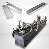 Machine de profilage à grande vitesse pour profilés de plafond suspendu en acier galvanisé, capacité 100 m/min, pour profilés de quille en acier léger