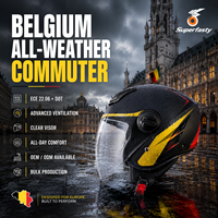 Casque ouvert léger en ABS certifié ECE 22.06 pour moto sportive, à dégagement rapide, multi-ventilation, fabrication supérieure