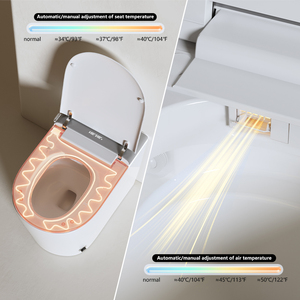 <span class=keywords><strong>WC</strong></span> intelligente intelligente in ceramica automatico a filo <span class=keywords><strong>WC</strong></span> di piccole <span class=keywords><strong>dimensioni</strong></span> Smart <span class=keywords><strong>WC</strong></span> con Bidet e telecomando - Product Image 2