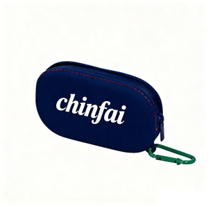 Chinfai Nouveau Portefeuille Simple en Gros pour Cadeau d'Entreprise, avec Logo Personnalisé, Couleur Bonbon, Porte-clés Rond en Silicone et Porte-monnaie en Peluche - Product Image 3