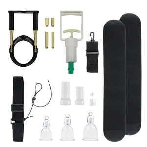 New Best Penis Enlargement Device Penis Extender with Vacuum cup Male Stretcher Pump Strap Male Dick Enlargers Device