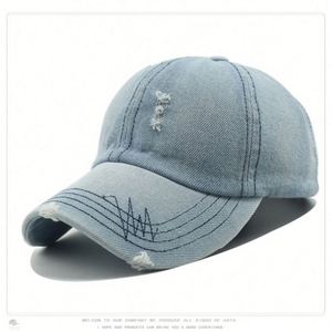 Wholesale <b>Hats</b> Women'S Spring Summer Solid Color <b>Light</b> Plate Outdoor Men'S Travel Sun Protection Wash Hole Cowboy Baseball Cap - Product Image 3