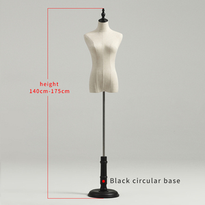 Hot Sell <strong>Clothes</strong> Store <strong>Prop</strong> Female Dress Dummy Garment Window Display Stand Plastic Mannequins Women Linen Cloth Up-Body - Product Image 5