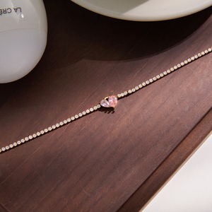 J&D 几何水滴锆石奢华网球链手链适合派对舞会佩戴 - Product Image 5