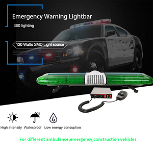 Barre lumineuse stroboscopique LED verte pour véhicule d'urgence - Kits de feux d'avertissement d'ambulance à haute intensité Accessoires de lumière de voiture - Product Image 2