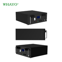 Batterie de stockage LiFePO4 Whayo Pro 48V 100Ah montée sur rack avec 6000 cycles, conforme UN38.3, et compatible Deye/Solis/Growatt