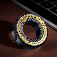 EDC Gyro à cliquet en acier inoxydable, anneau segmenté résistant au vent, jouet mécanique anti-stress, spinner de doigt à poussoir pour enfants 18
