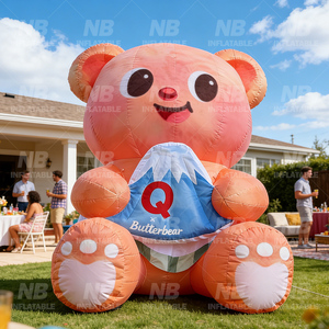 Customized Design Bear Cartoon Characters Inflatable Cute for Party Decoration Advertising Inflatable Moon Customized Bear - Product Image 4