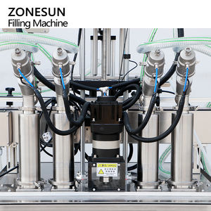 ZONESUN ZS-SV4HS automatique Servo moteur pompe à Piston jus vin lait cosmétique shampooing Gel quantitatif savon liquide Machine de remplissage - Product Image 5