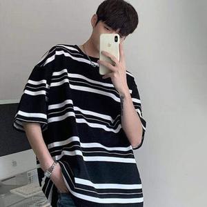 Camiseta Casual de Verano para Hombre, Estilo Coreano, Sólida, Vintage, de Manga Corta, Transpirable y que Absorbe la Humedad - Product Image 2