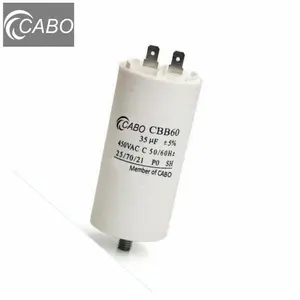 Cbb60 Bán hàng nóng Máy phát điện Tụ 16UF 25/85/21 35UF MFD 450vac Micro Máy bơm nước tụ - Product Image 2