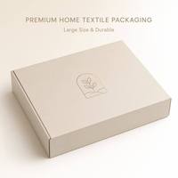 Boîte cadeau de luxe en soie pour couette, emballage de literie, boîte d'expédition personnalisée pour textiles, boîte d'expédition en carton ondulé pour couettes et draps