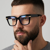 Gafas de Sol Cuadradas Extra Grandes con Protección Anti Luz Azul para Mujer y Hombre, Monturas Ópticas Retro, Gafas de Moda al por Mayor con Logotipo Personalizado