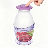Mini hachoir à viande électrique en plastique avec moteur en cuivre pur, contrôlé par application, pour usage domestique