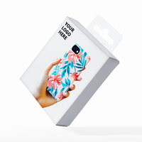 Étui de téléphone portable de luxe au détail boîte-cadeau emballage en papier de luxe conçu sur mesure avec gaufrage éponge doublure type de dossier