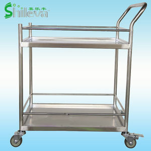 รถเข็นสแตนเลสสองชั้น Joyful Abundance รุ่น SLV-C4013S สำหรับใช้ในโรงพยาบาล - Product Image 1